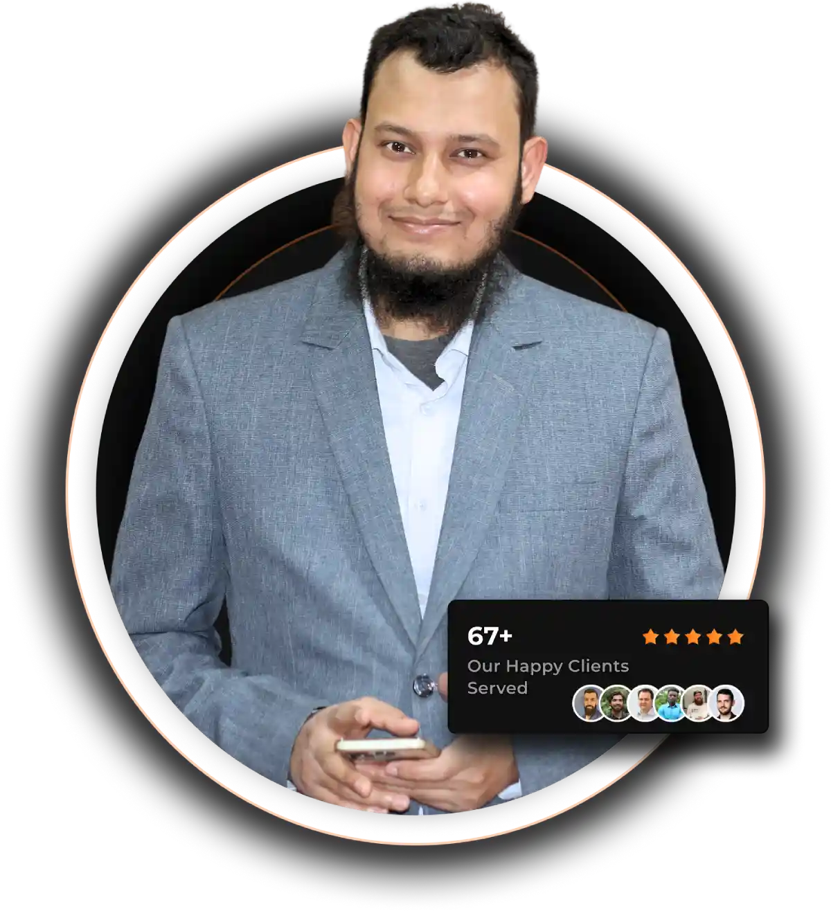 talha tonmoy with 67 happy client's review