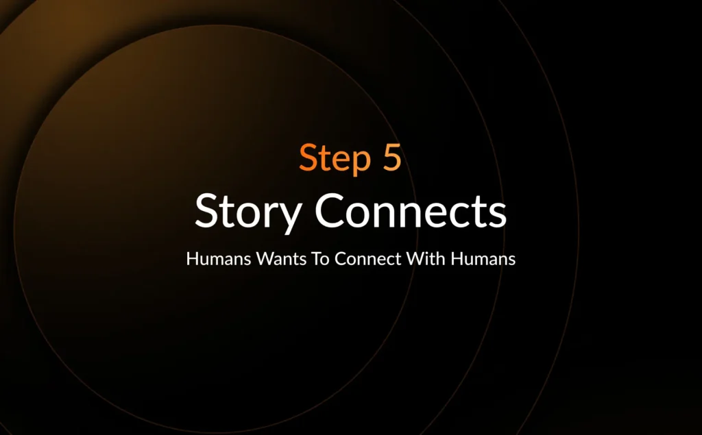 step 5 - Share Your Story.... Don’t Be a Robot
