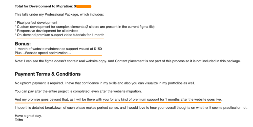 The picture is part of a proposal from one of my successful projects.